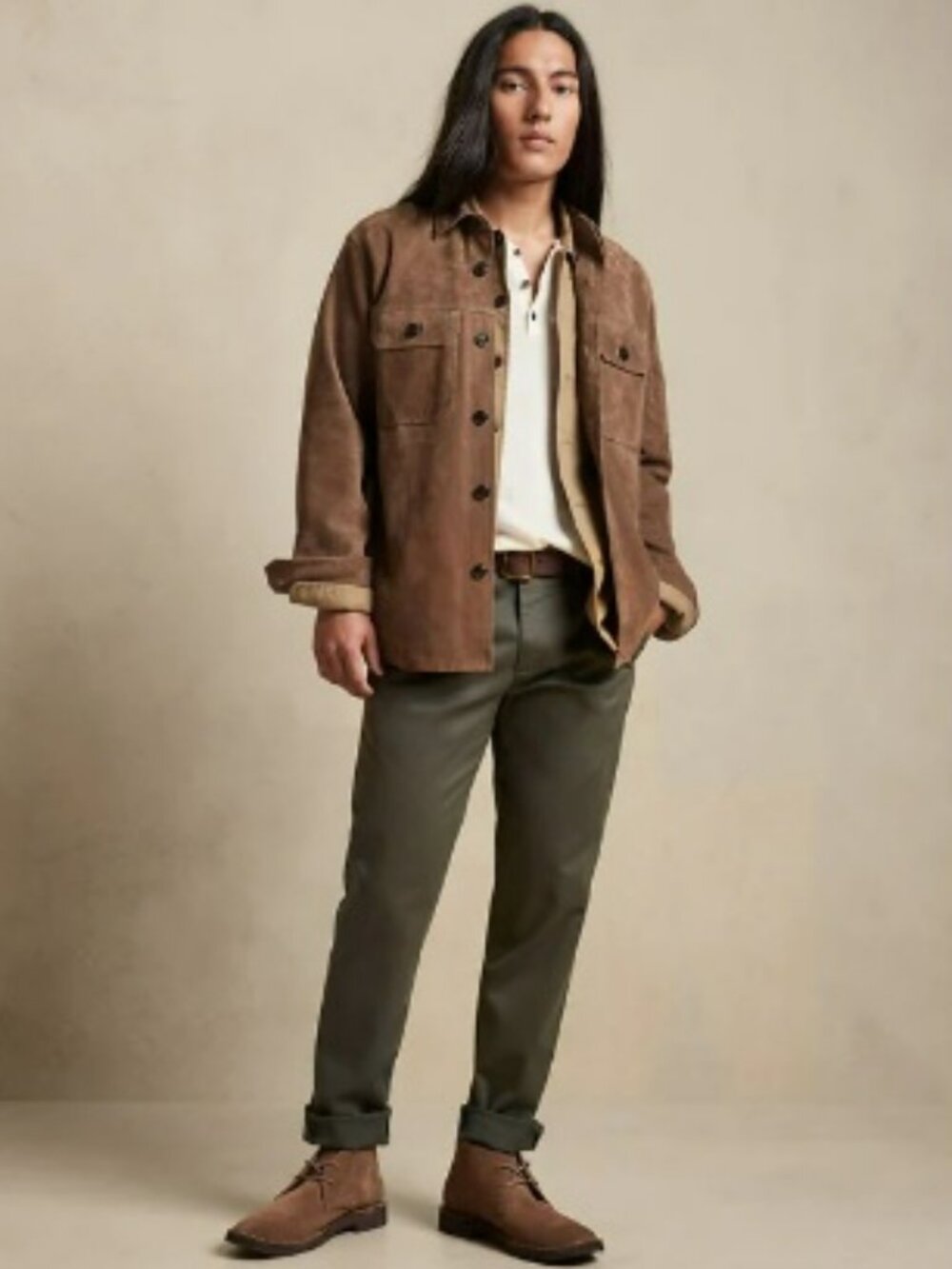 NWT Banana Republic Tapered Rapid Movement Chino Douglas Fir 40